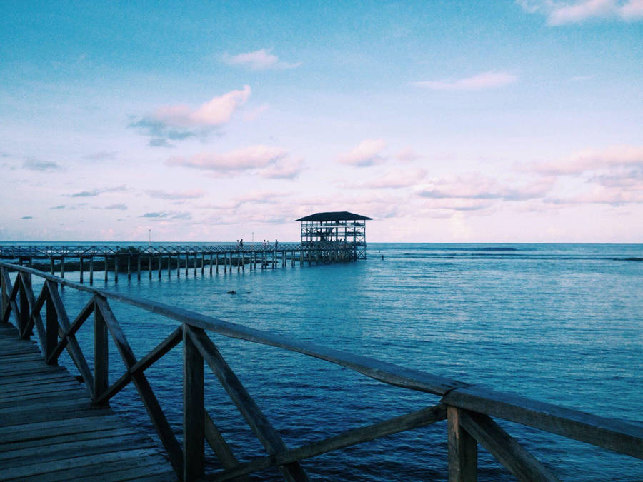 Siargao Island Cloud 9 Pier Wallpaper