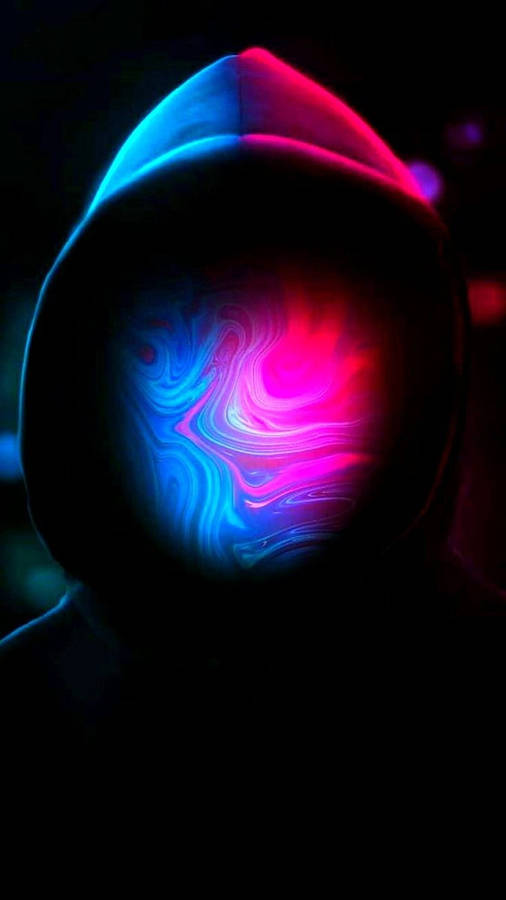 Sick Phone Hooded Person Colorful Face Wallpaper