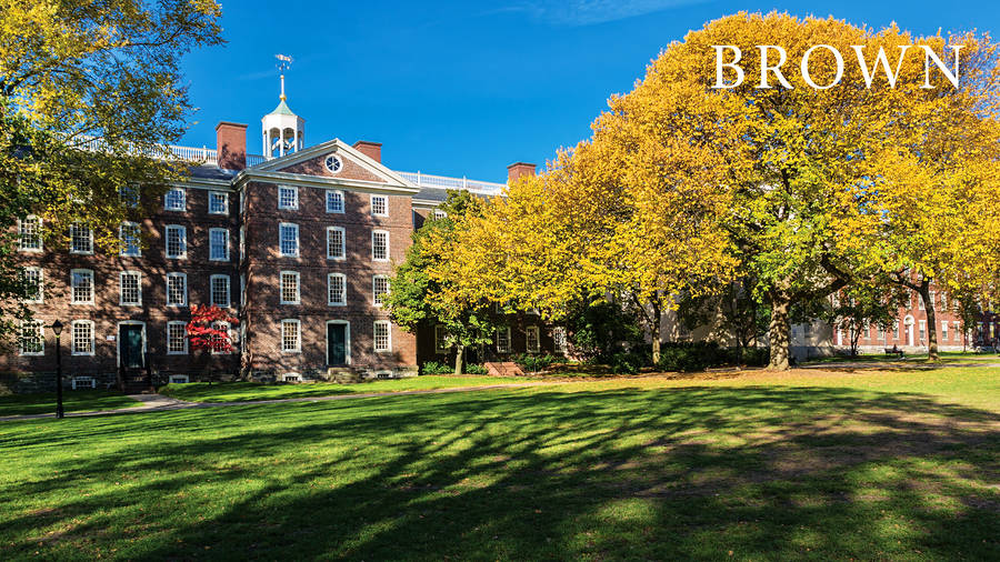 Side-angle Photo Of Brown University Building Wallpaper