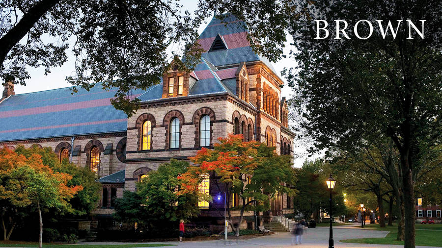 Side Photo Of Brown University Building Wallpaper