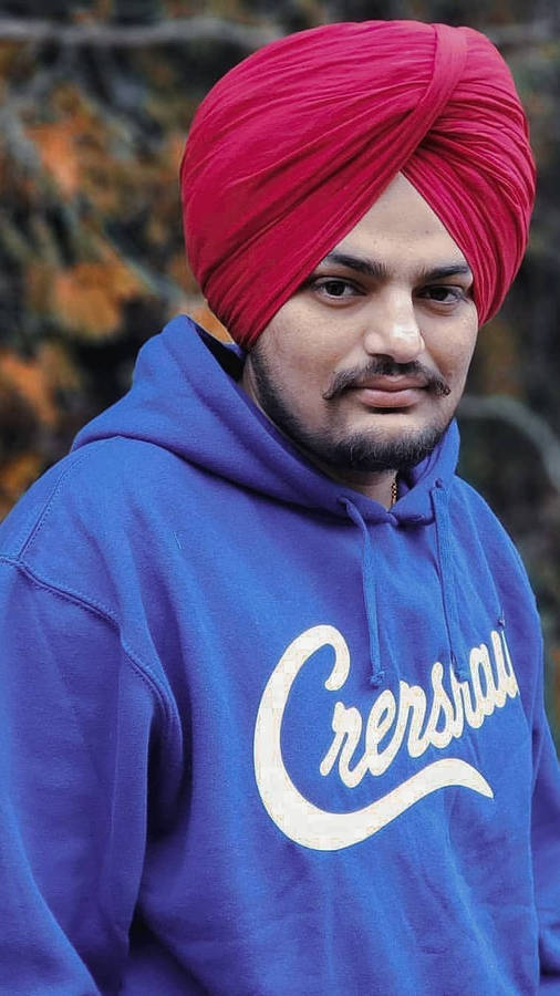 Sidhu Moose Wala Blue Crenshaw Hoodie Wallpaper