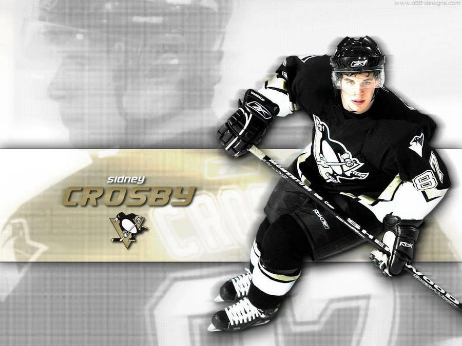 Sidney Crosby Captain Of Pittsburgh Penguin Wallpaper