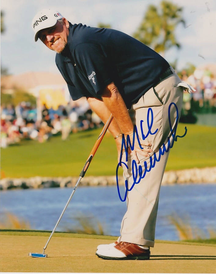 Signed Photograph Of Mark Calcavecchia Wallpaper