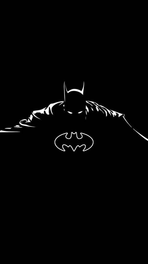 Silhouette Batman Logo Iphone Wallpaper