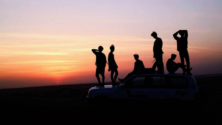 Silhouette Cool Bts Laptop Wallpaper