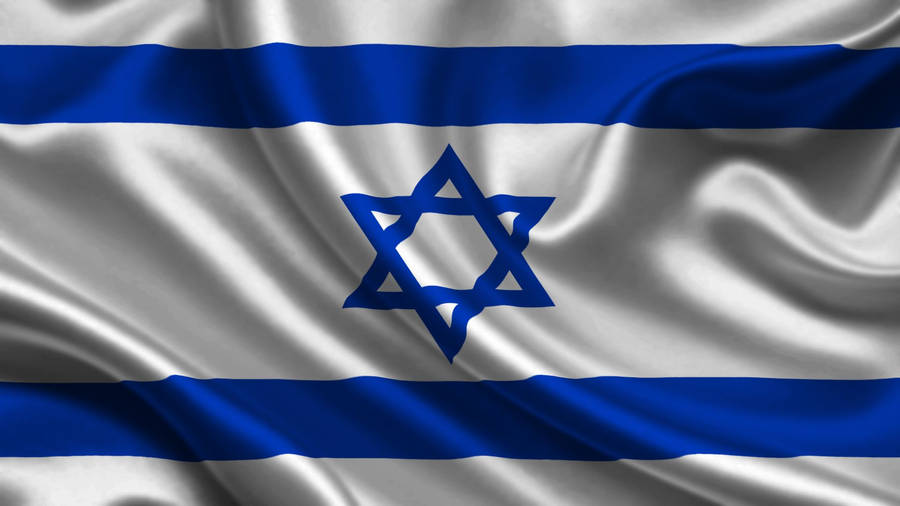 Silky Israel Flag Wallpaper