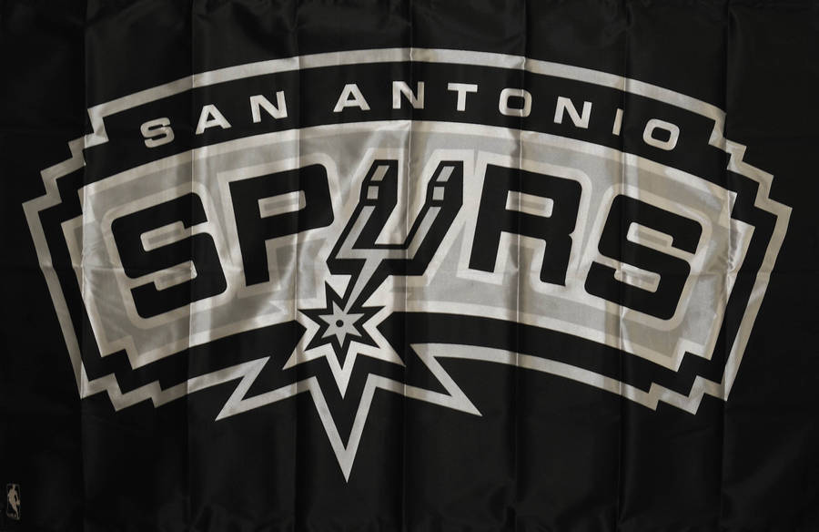 Silver Black San Antonio Spurs Logo Wallpaper