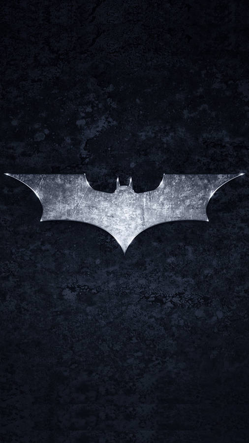 Silver Grunge Batman Logo Iphone Wallpaper