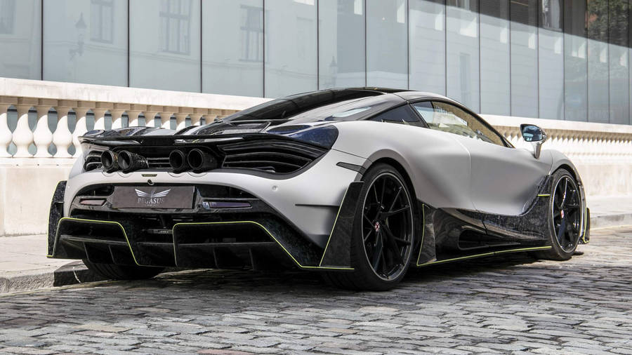 Silver Mclaren 720s 4k Wallpaper