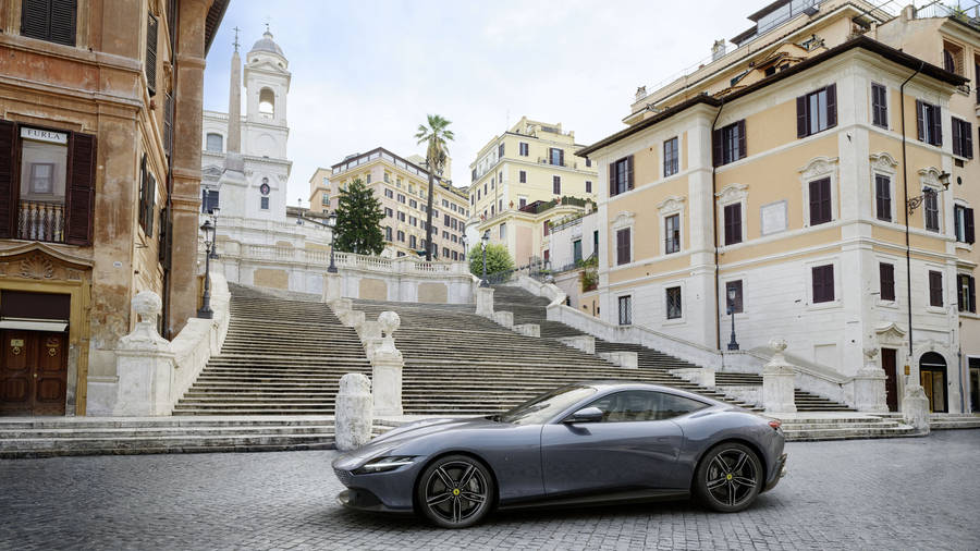 Silver Roma Ferrari Ipad Wallpaper