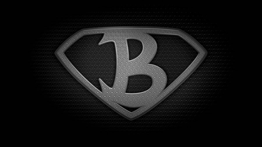 Silver Steel Letter B Wallpaper