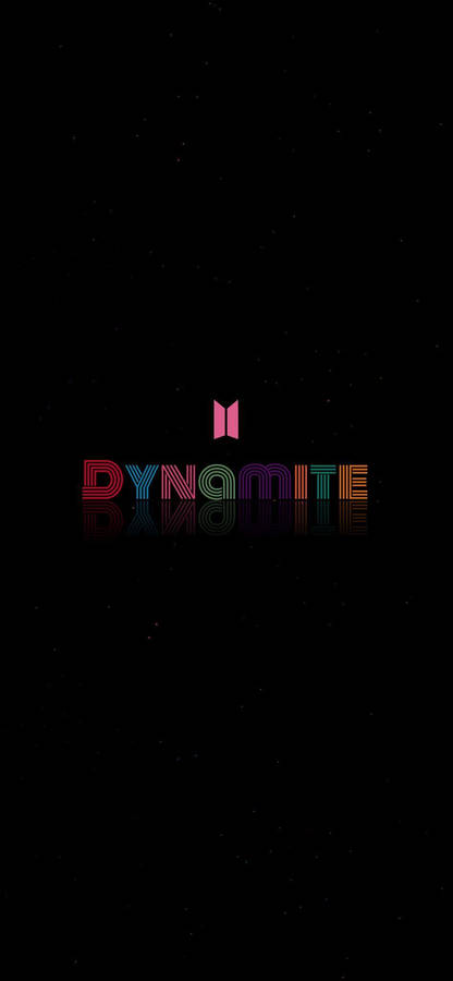 Simple Black Bts Dynamite Logo Wallpaper