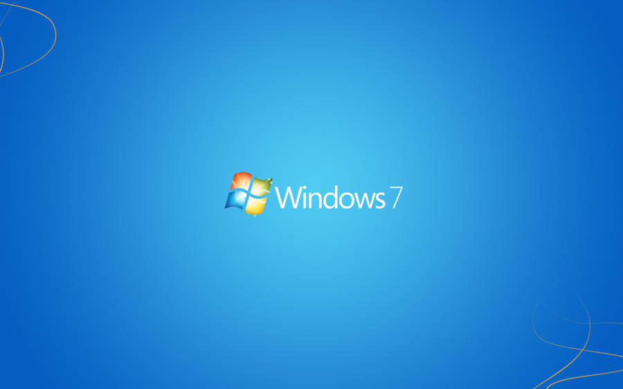 Simple Blue Original Windows 7 Wallpaper