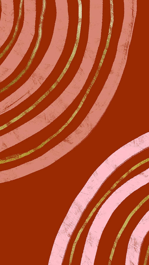 Simple Boho Maroon Wallpaper