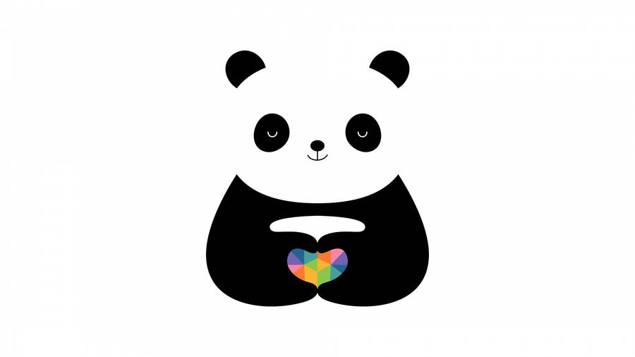 Simple But Cute Aesthetic Pc Panda Wallpaper