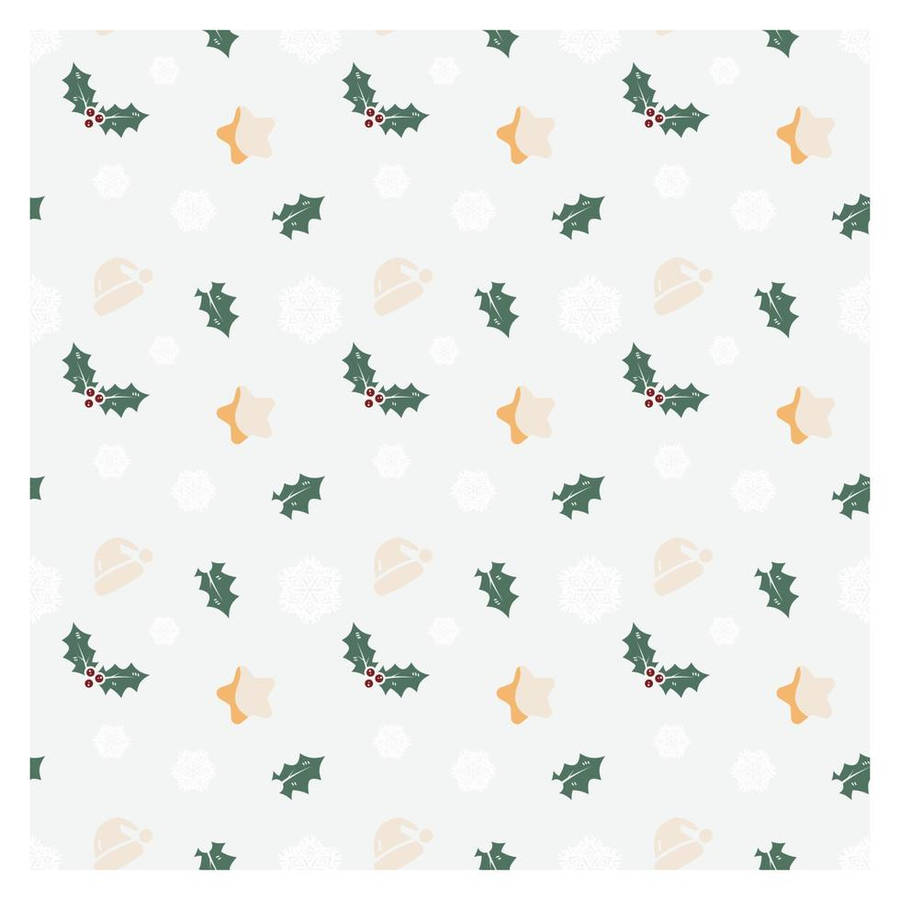 Simple Christmas Pattern Wallpaper