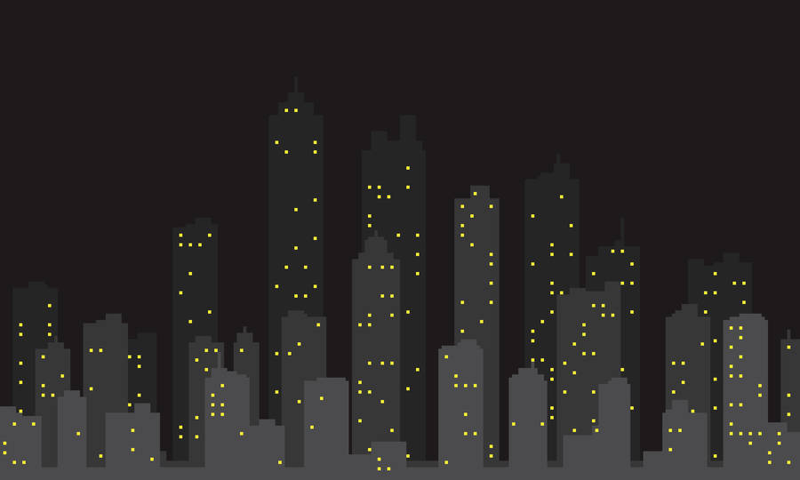 Simple City Outline Wallpaper