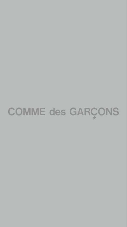 Simple Comme Des Garçons Gray Wallpaper
