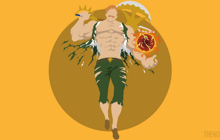 Simple Escanor Layout Wallpaper