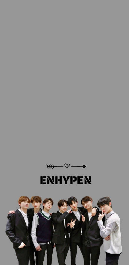 Simple Gray Enhypen Aesthetic Wallpaper