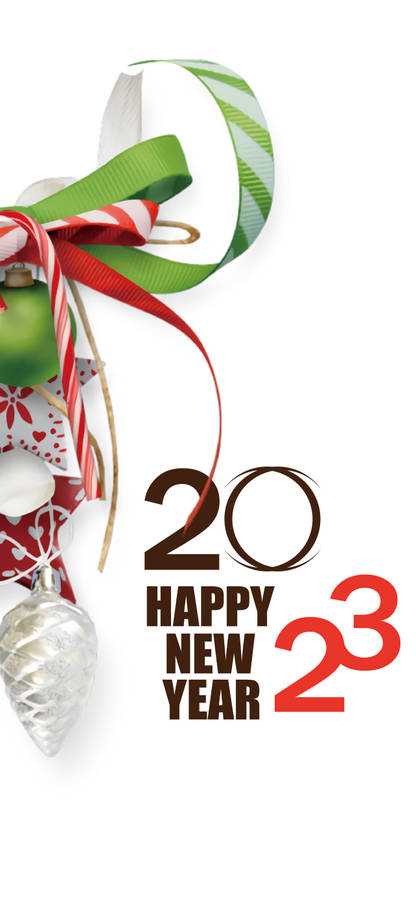 Simple Happy New Year 2023 Greeting Wallpaper