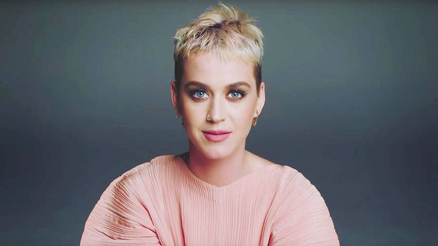 Simple Katy Perry Pixie Cut Portrait Wallpaper