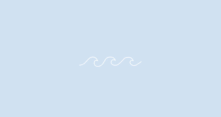 Simple Laptop Poster With Waves Wallpaper