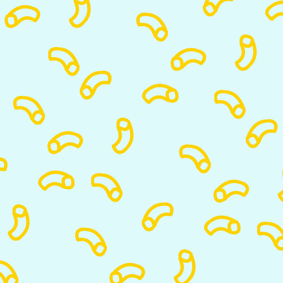 Simple Mac And Cheese Cartoon Wallpaper