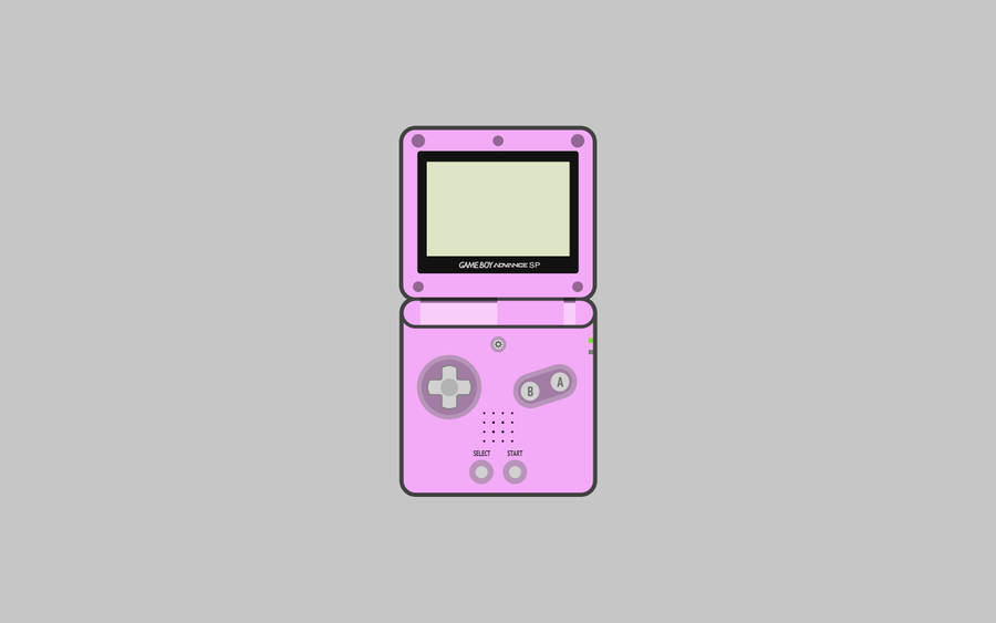 Simple Pink Game Boy Advance Sp Art Wallpaper