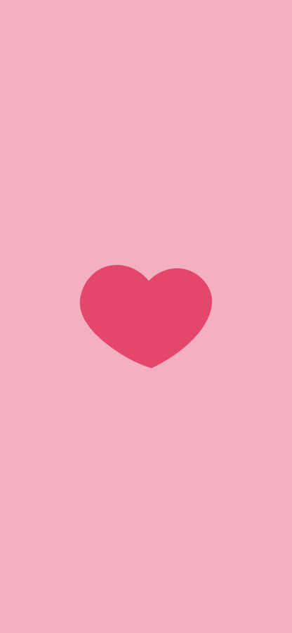 Simple Pink Heart Wallpaper