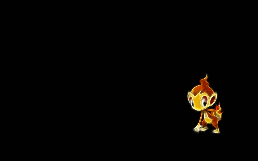 Simple Pokemon Chimchar Illustration Wallpaper