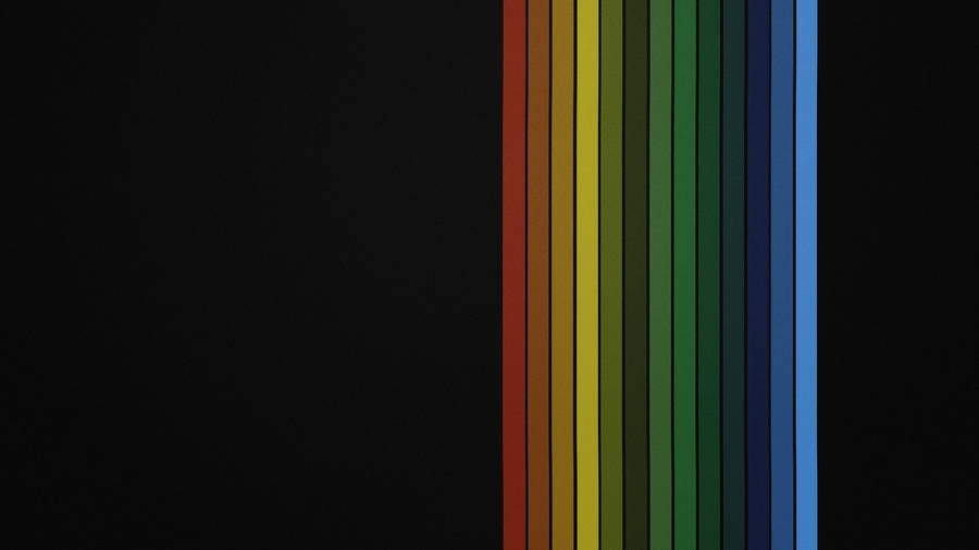 Simple Rainbow Lines Wallpaper