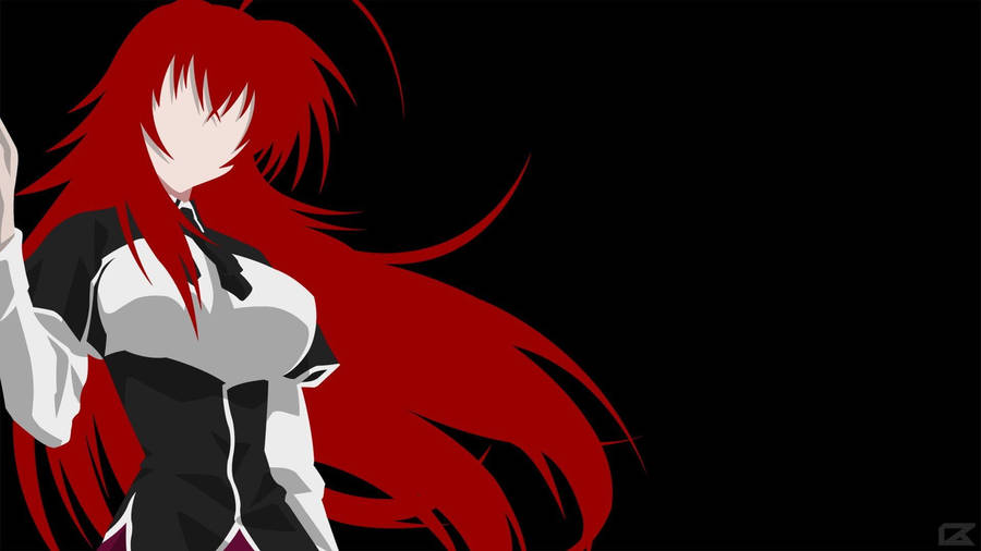 Simple Rias Artwork High School Dxd Wallpaper