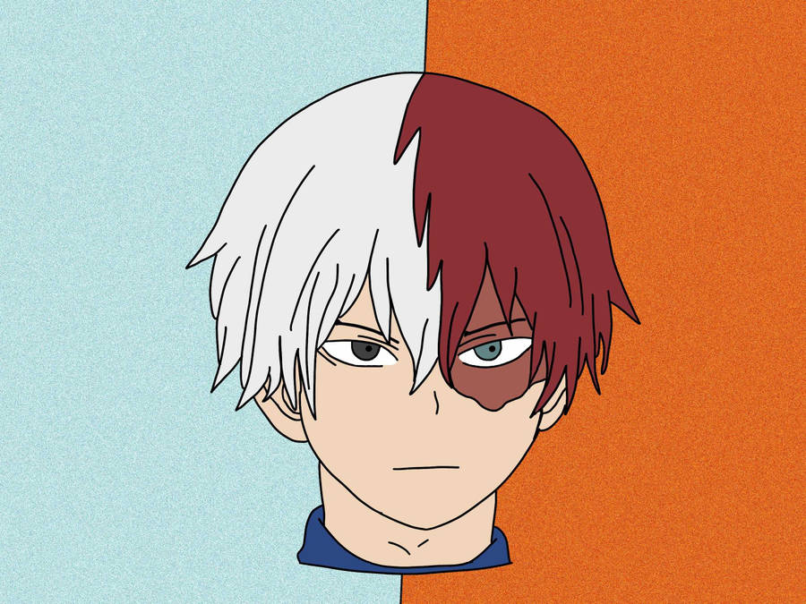 Simple Todoroki Aesthetic Wallpaper