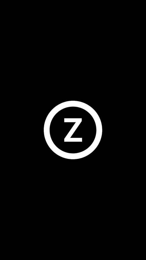 Simple White Letter Z Wallpaper