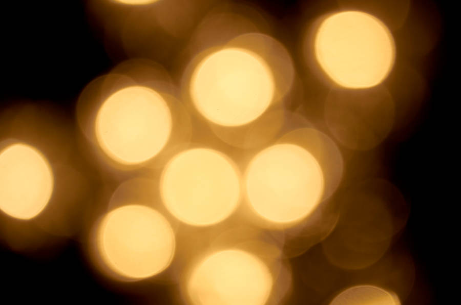 Simple Yellow Bokeh Wallpaper