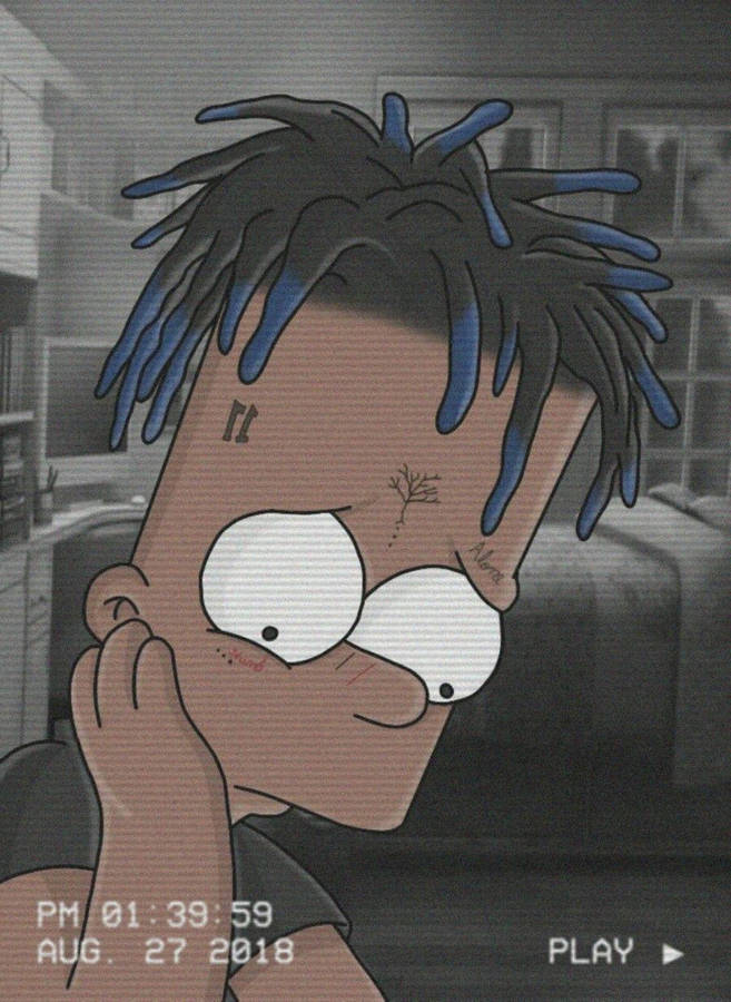 Simpsons-like Cool Xxxtentacion Wallpaper