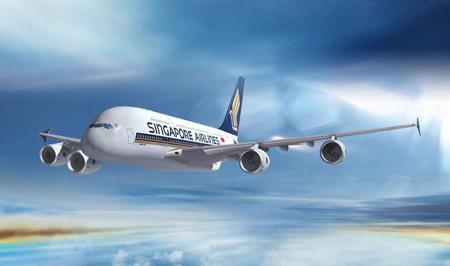 Singapore Airlines Flying Aircraft Wallpaper