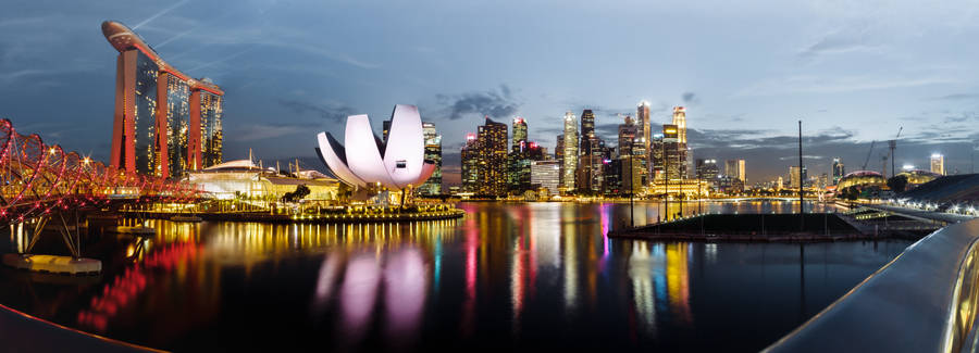 Singapore City Skyline Wallpaper