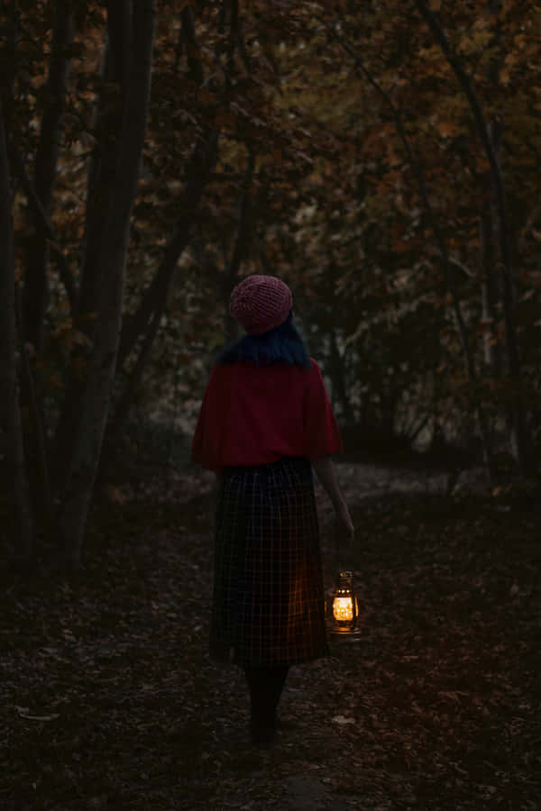 Single Woman Alone In The Dark Wallpaper