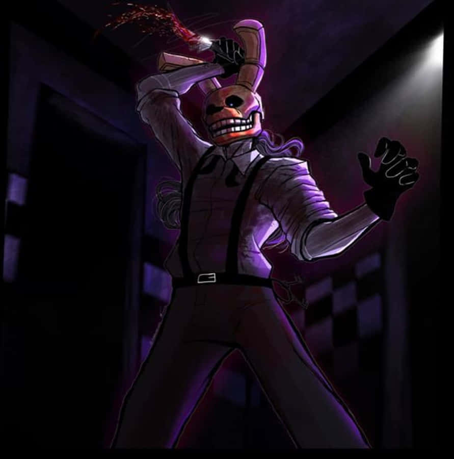 Sinister Animatronic Figure Wallpaper