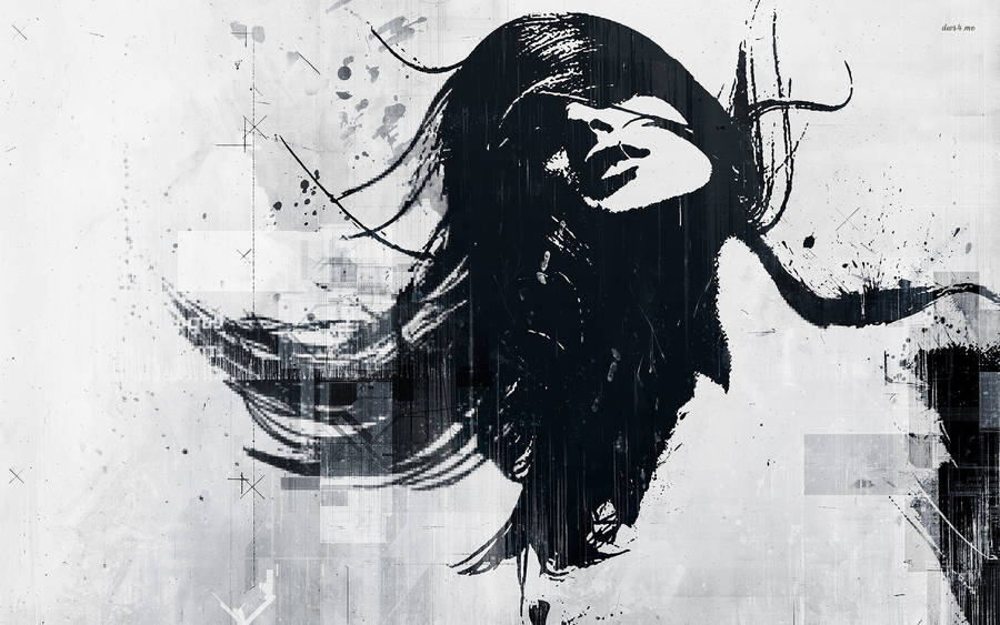 Sinister Woman Urban Art Wallpaper