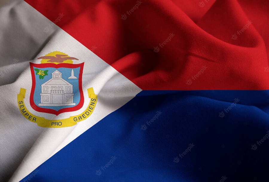 Sint Maarten Flag Wallpaper