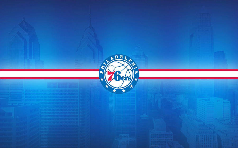 Sixers Blue Logo Digital Art Wallpaper