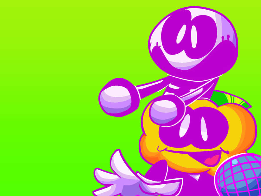 Skidand Pump Cartoon Characters Wallpaper