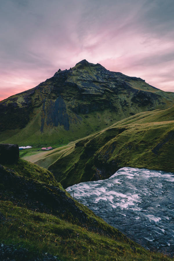 Skogafoss Waterfall Cool Ipad Wallpaper