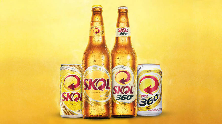 Skol Cans Bottles Wallpaper