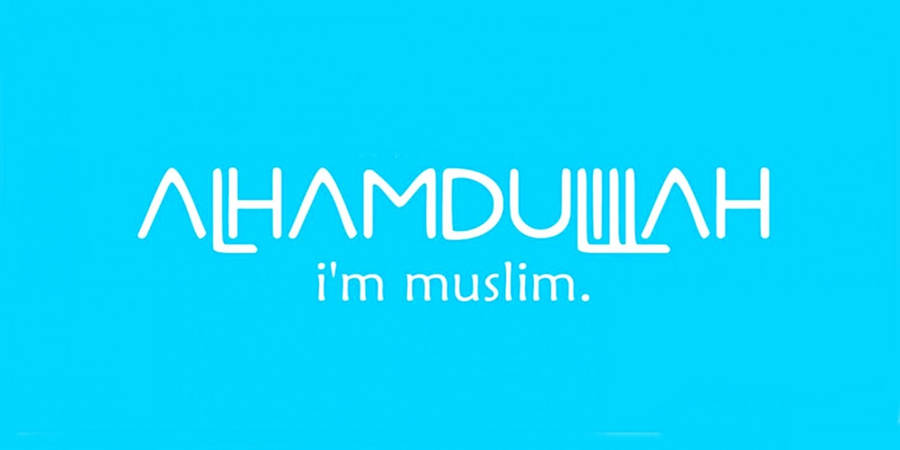 Sky Blue Alhamdulillah Wallpaper