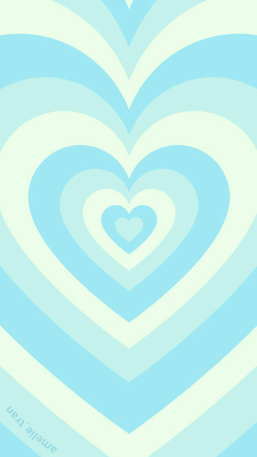 Sky Blue Wildflower Heart Wallpaper