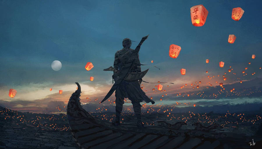 Sky Lanterns Deviantart Wallpaper